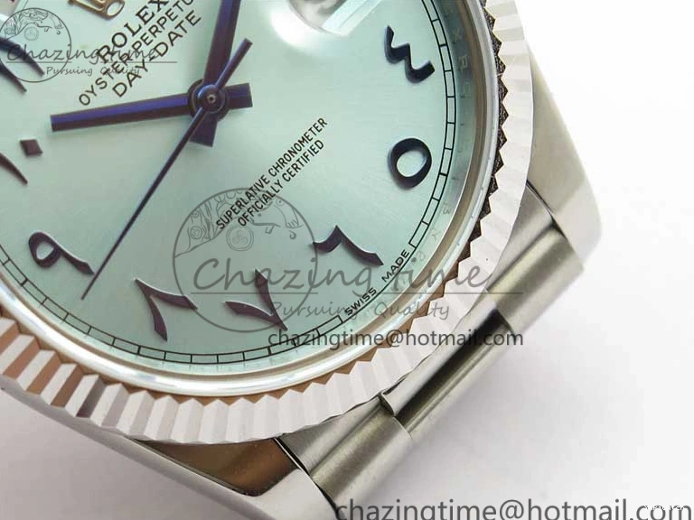 Bracelet Dial Fluted A2813 Markers Day SS Date 40mm Maker Bezel Best On SS Edition BP Arabic Blue 0727